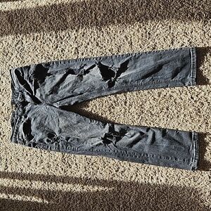 Ring of Fire black distressed jeans, size 34x30